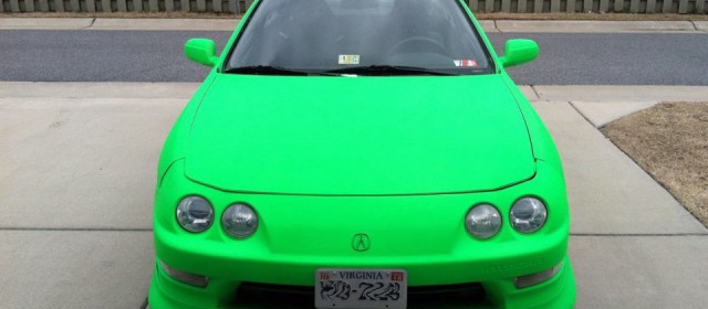 Long Island Plasti-Dip Car Monster Green